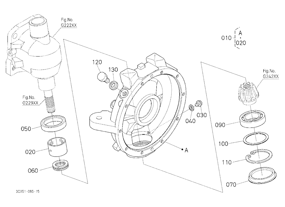 Front Axle Case Lh