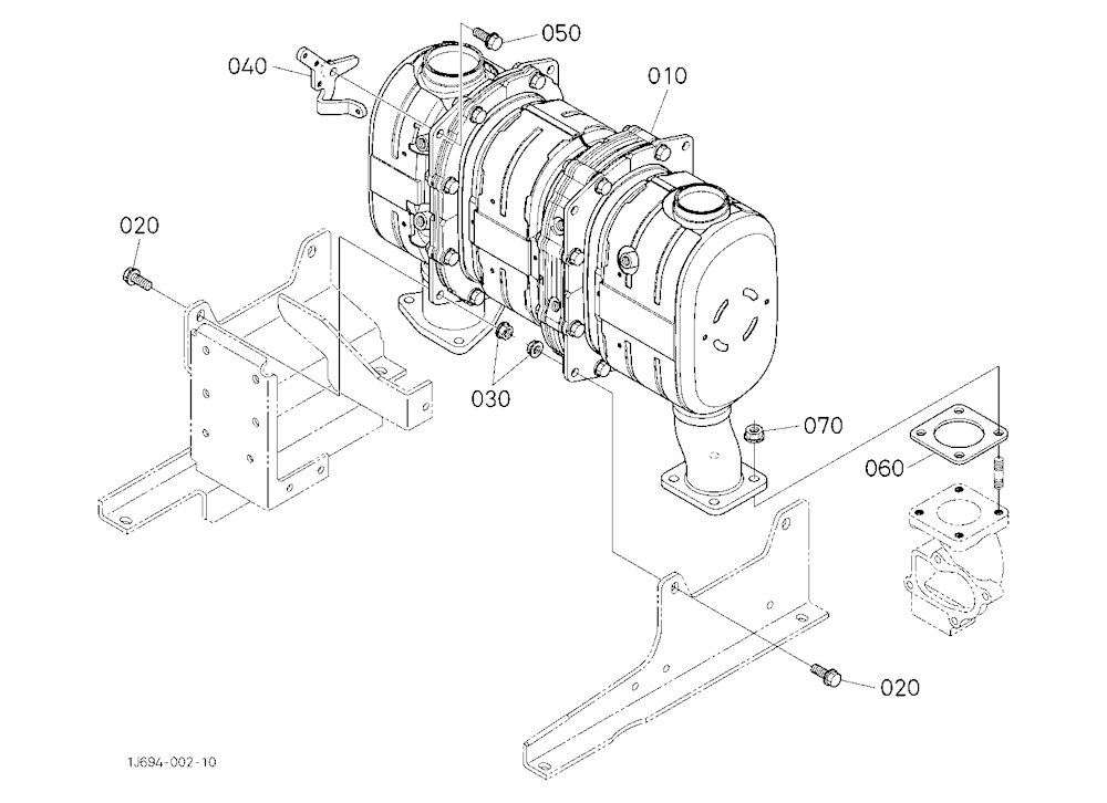 Diesel Particulate Filter Muffler