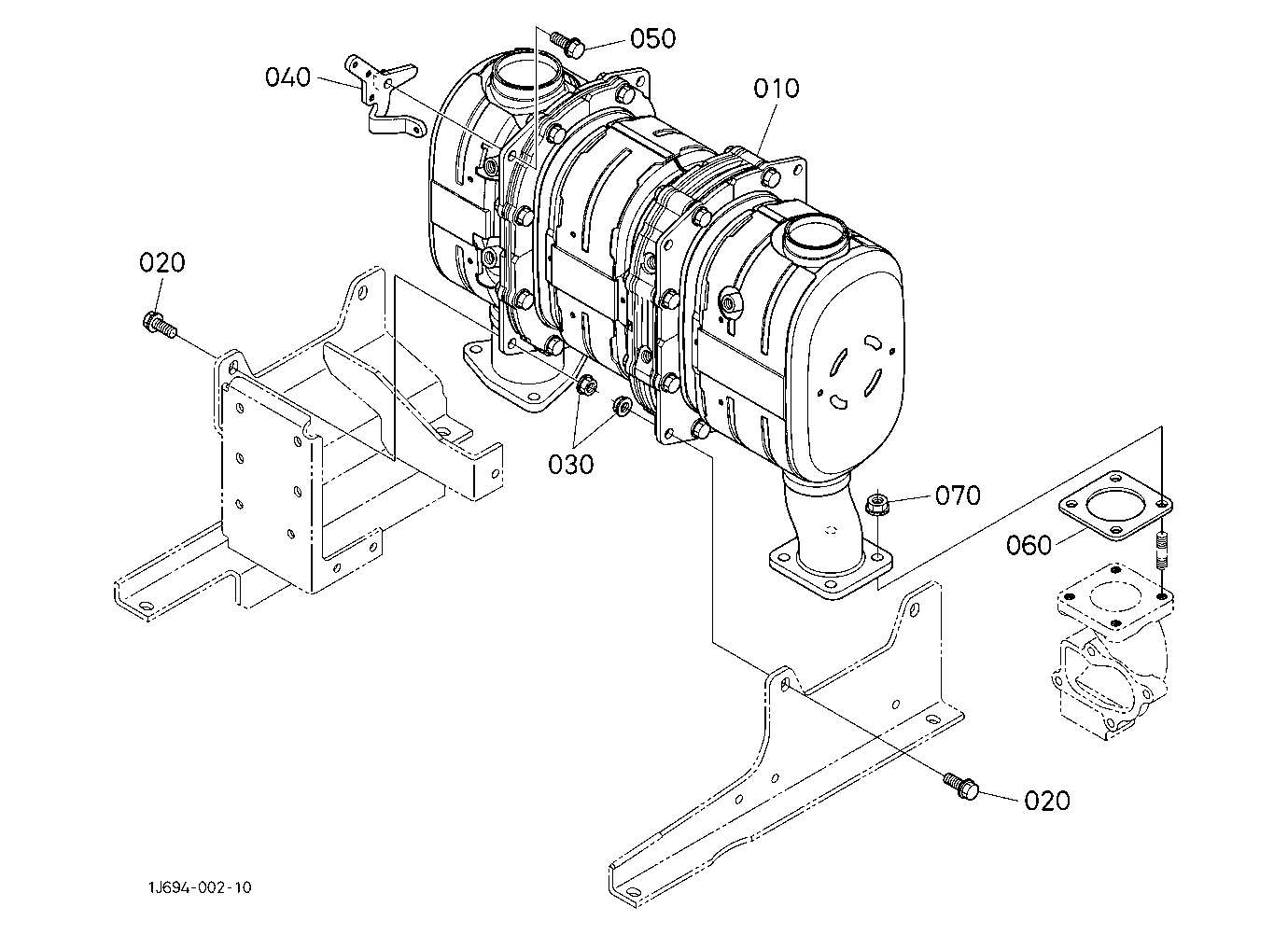 Diesel Particulate Filter Muffler