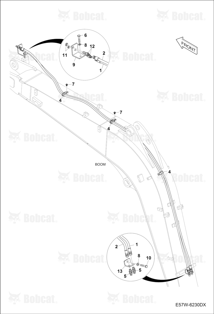 Hydraulic Circuitry (Boom) Quick Clamp)