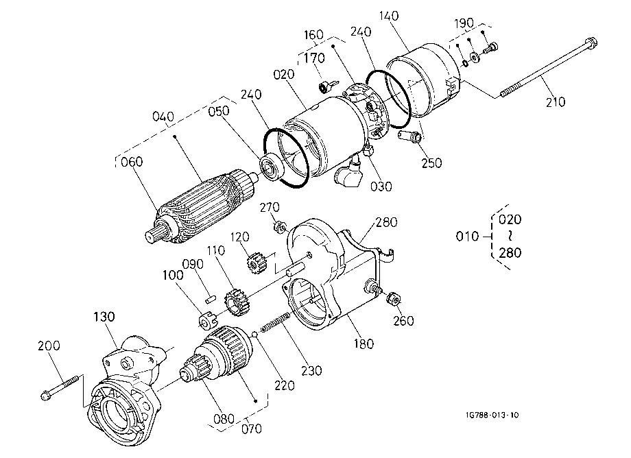 Starter (Component Parts)(Not For Reman Unit)