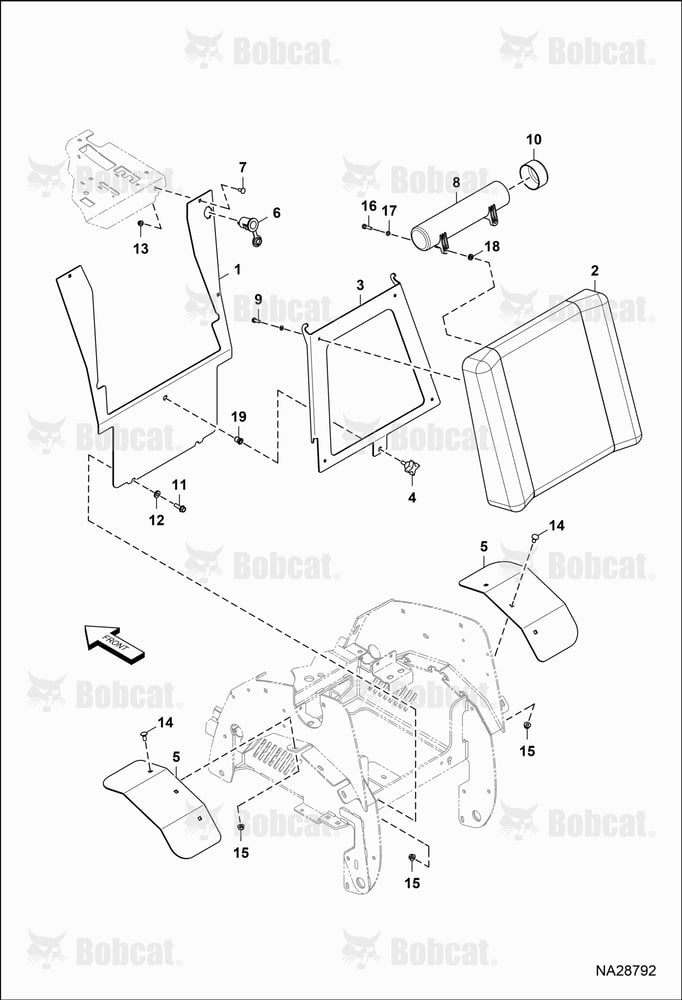 Rider Pad & Fender Assembly