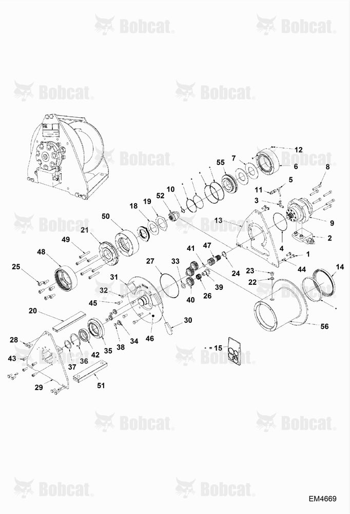 Hydraulic Winch (2.0T) (BUD4363)