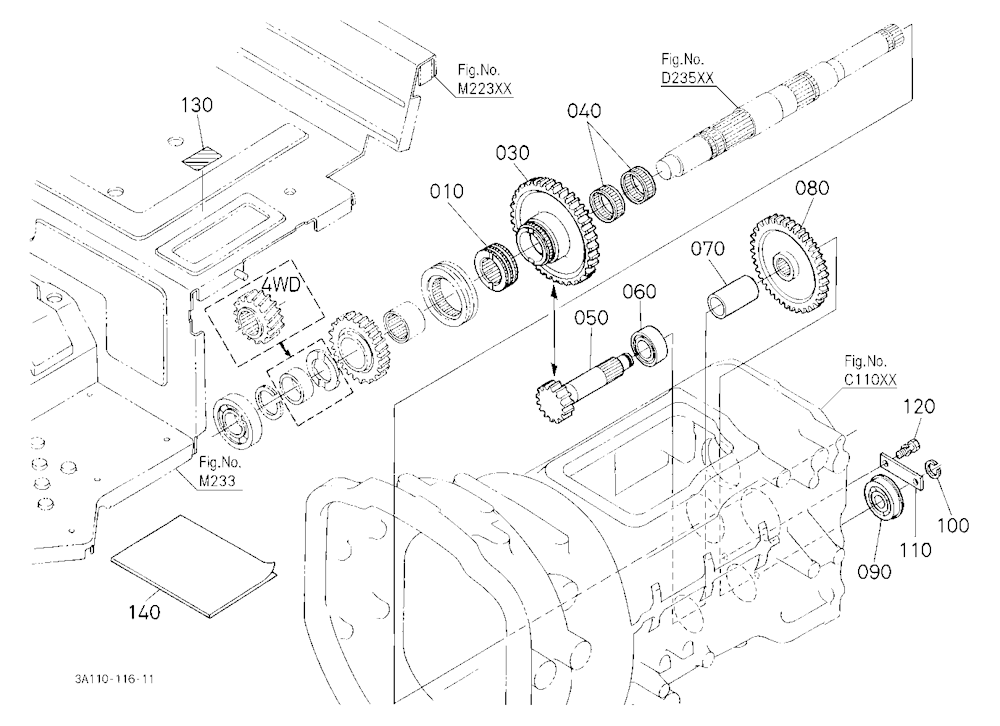 Creep Speed Kit (Gear/Shaft) [Rops Type] [Old Type
