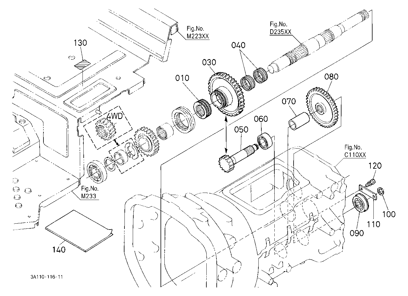 Creep Speed Kit (Gear/Shaft) [Rops Type] [Old Type