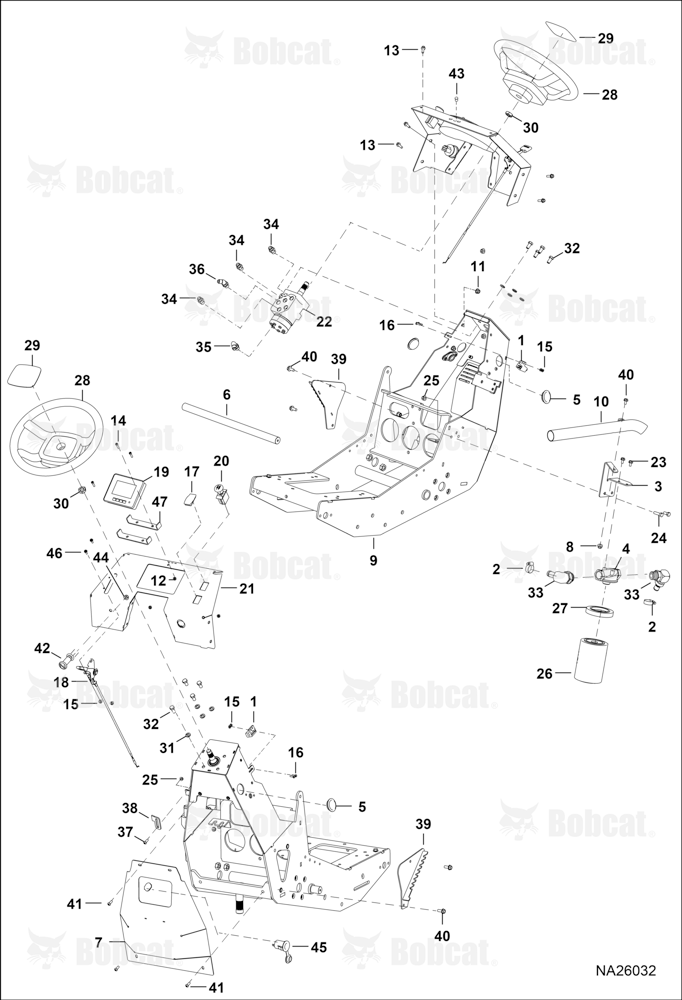 Front Frame & Gauge Panel Assembly