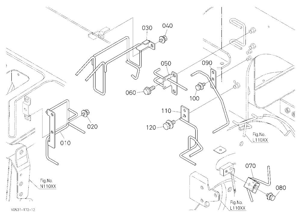 Hose Guide (Right) [Manual Hitch]