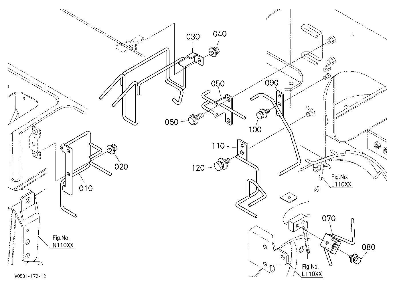 Hose Guide (Right) [Manual Hitch]