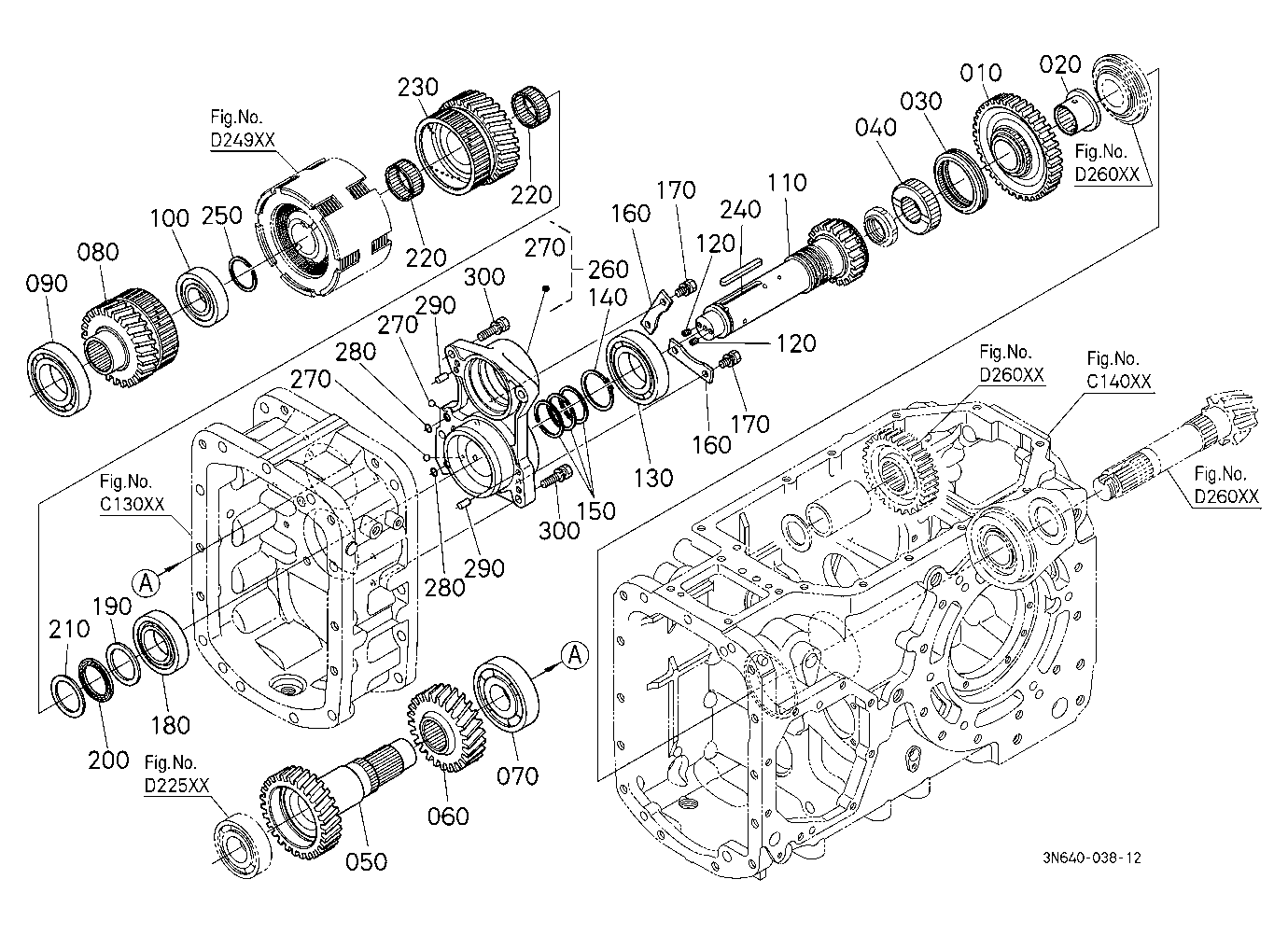 Range Gear Shaft [Dual Speed Type]