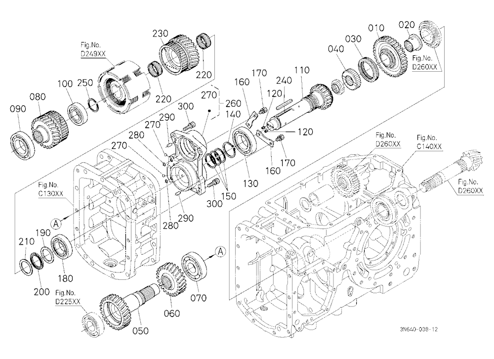 Range Gear Shaft [Dual Speed Type]
