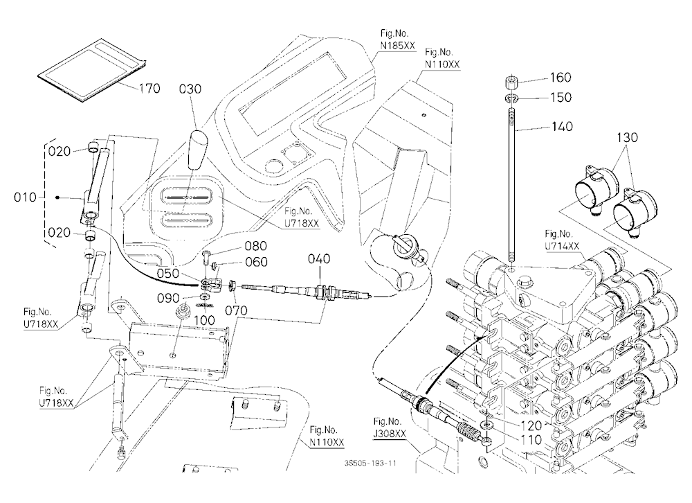 Auxiliary Control Valve Lever Kit (With Fc) (4Th)