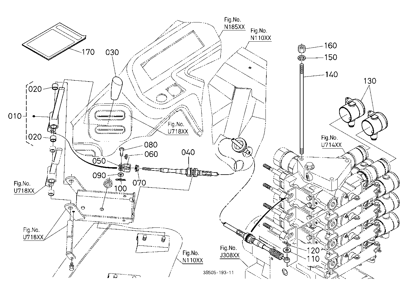 Auxiliary Control Valve Lever Kit (With Fc) (4Th)