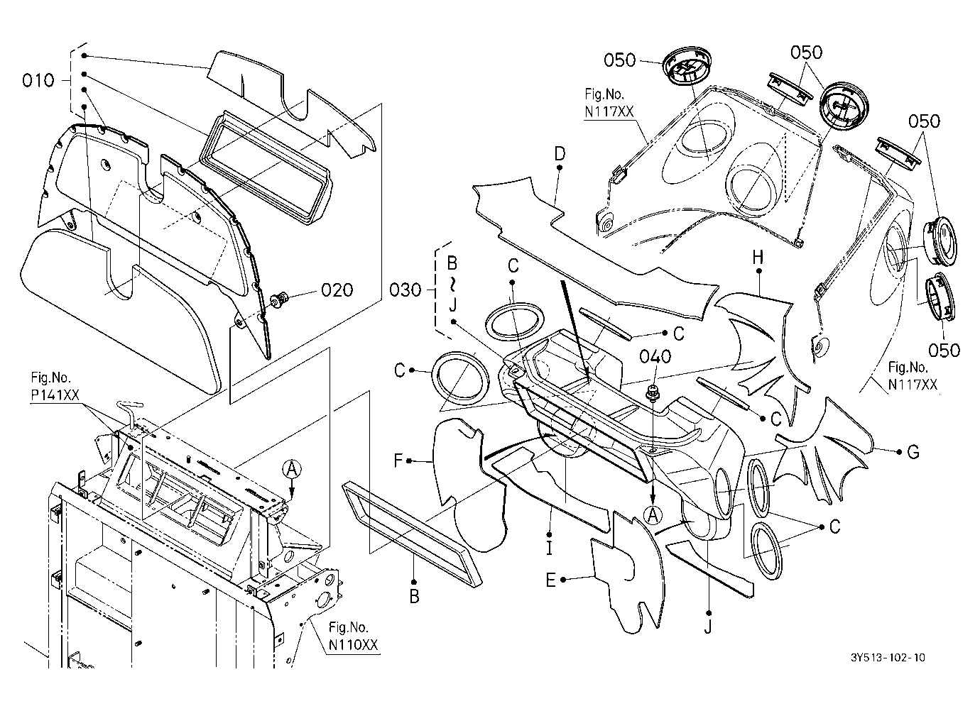 Dashboard Air Outlets