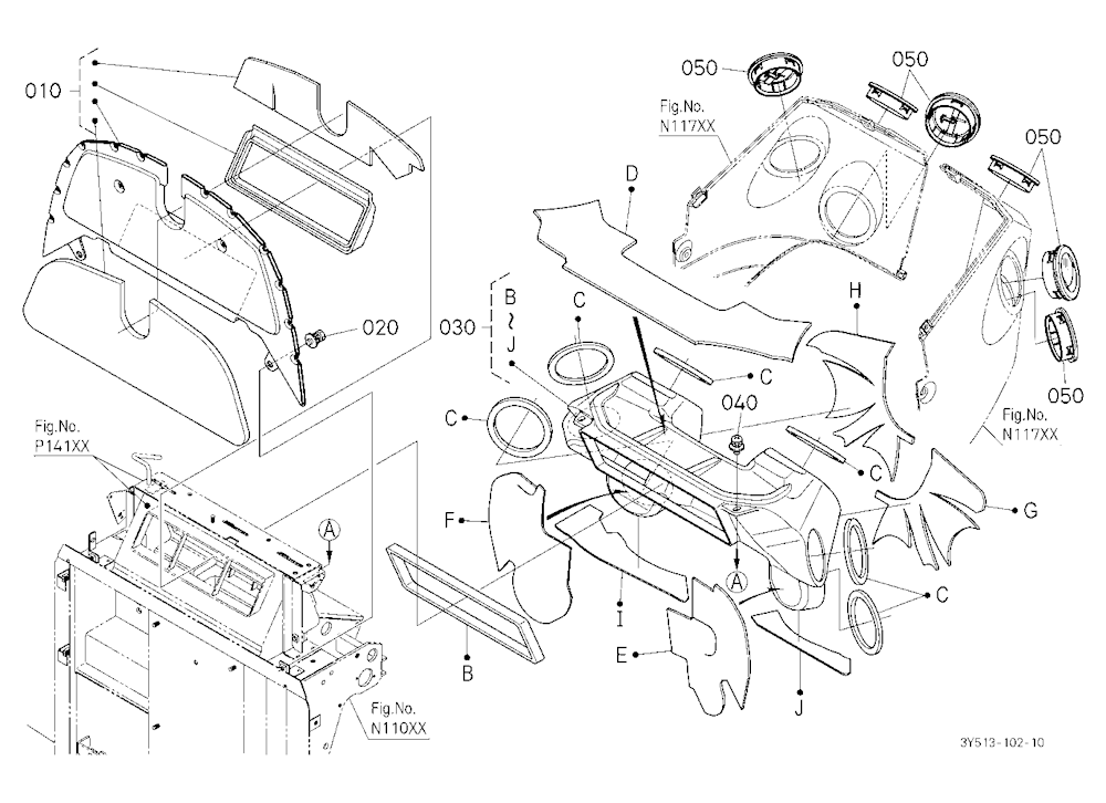 Dashboard Air Outlets