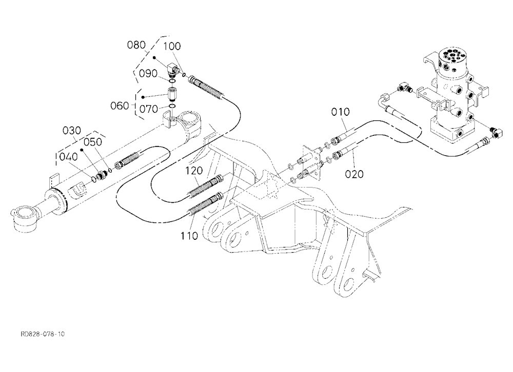 Oil Piping (Angle Blade 2) [Angle Blade Type]