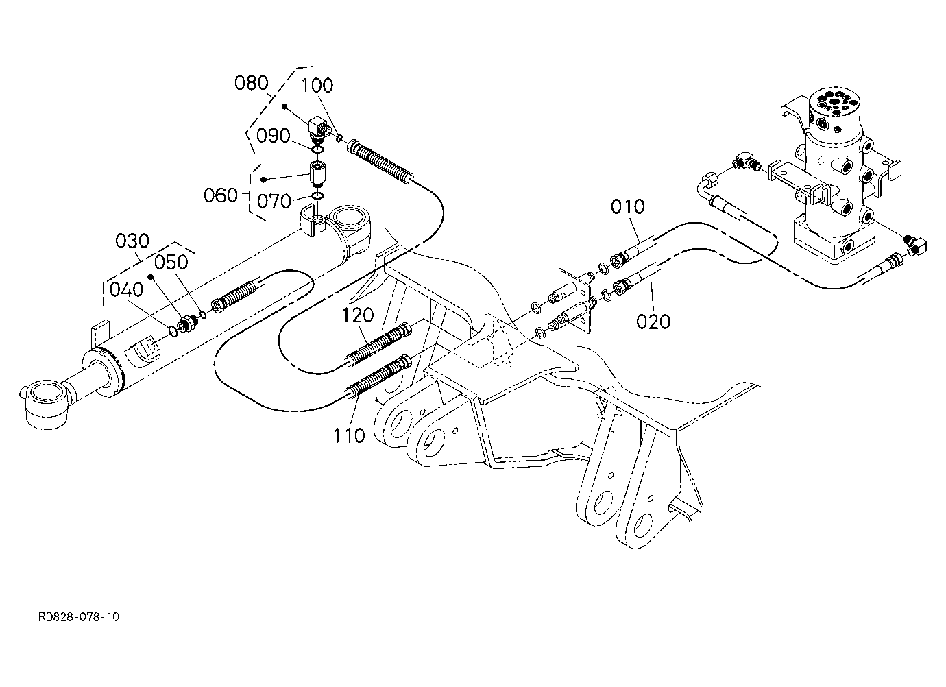 Oil Piping (Angle Blade 2) [Angle Blade Type]
