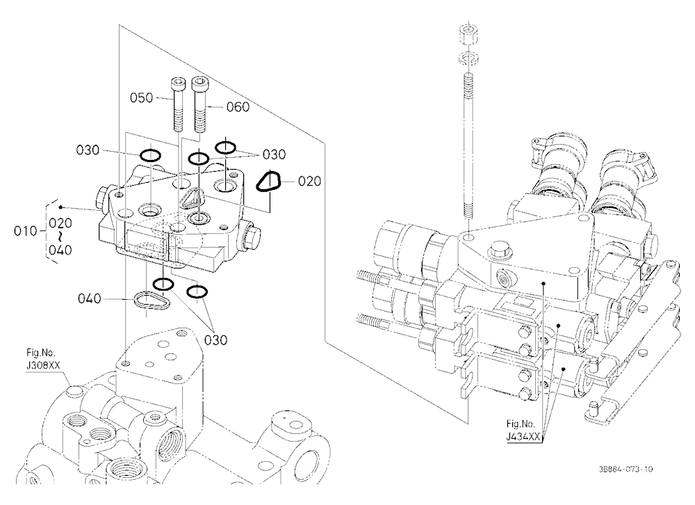 Auxiliary Control Valve Mounting Base