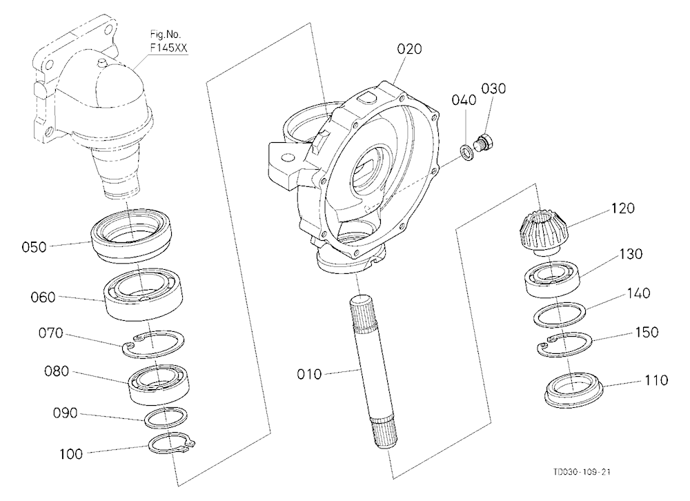 Front Axle Case Rh
