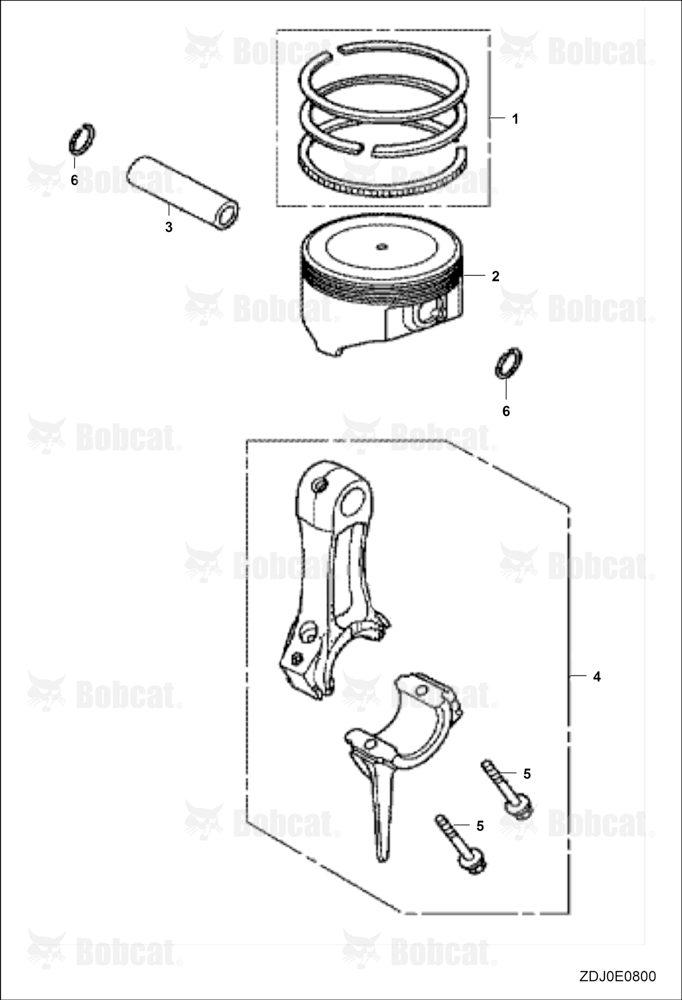 Connecting ROD/PISTON