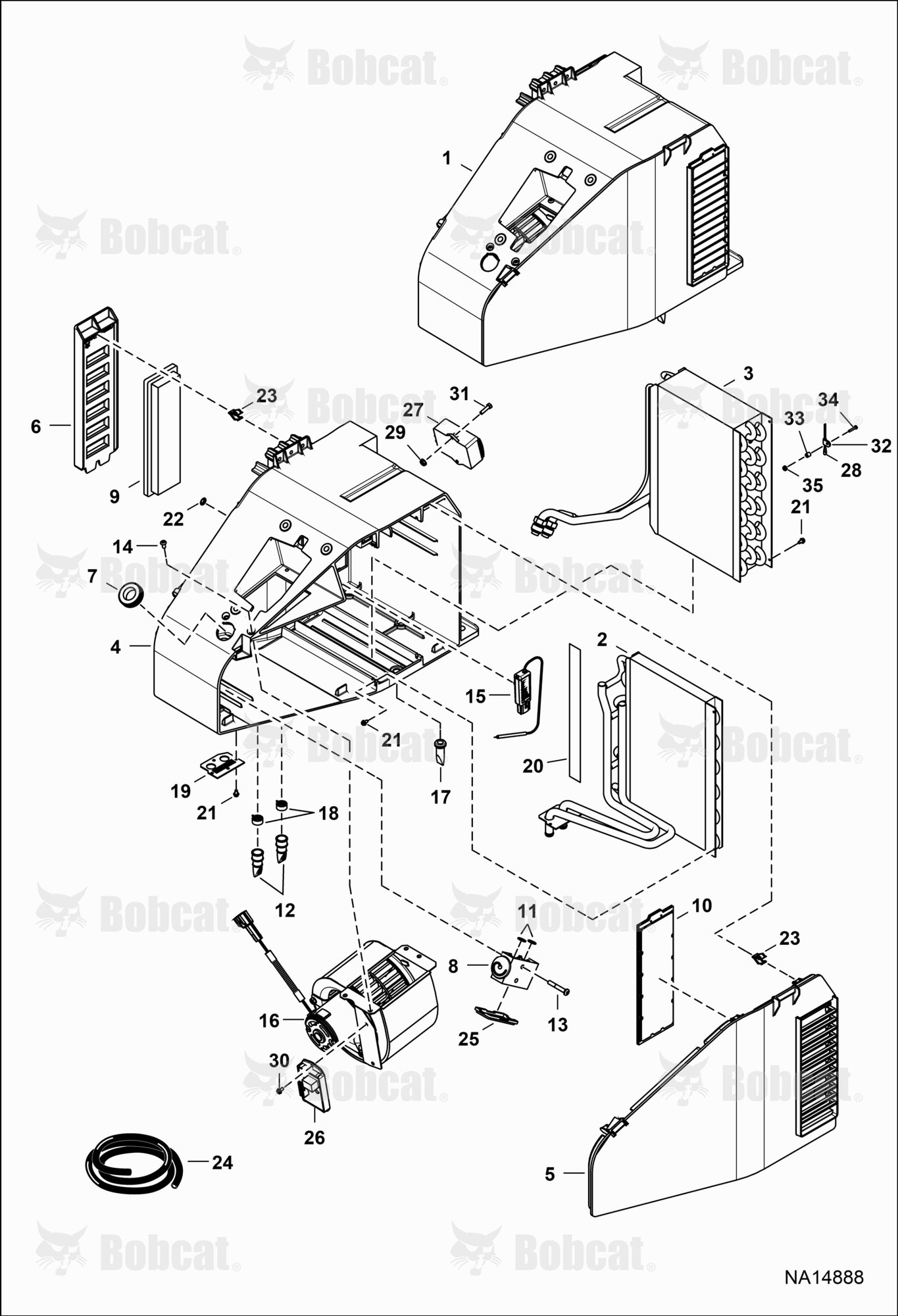 Heater & A/C (HVAC Assembly) (Auto)