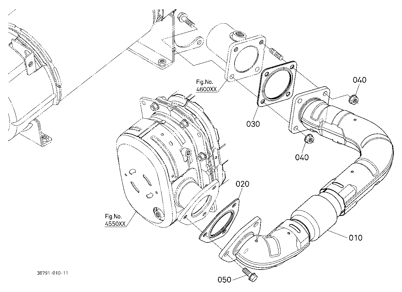 Muffler Pipe (Diesel Particulate Filter)