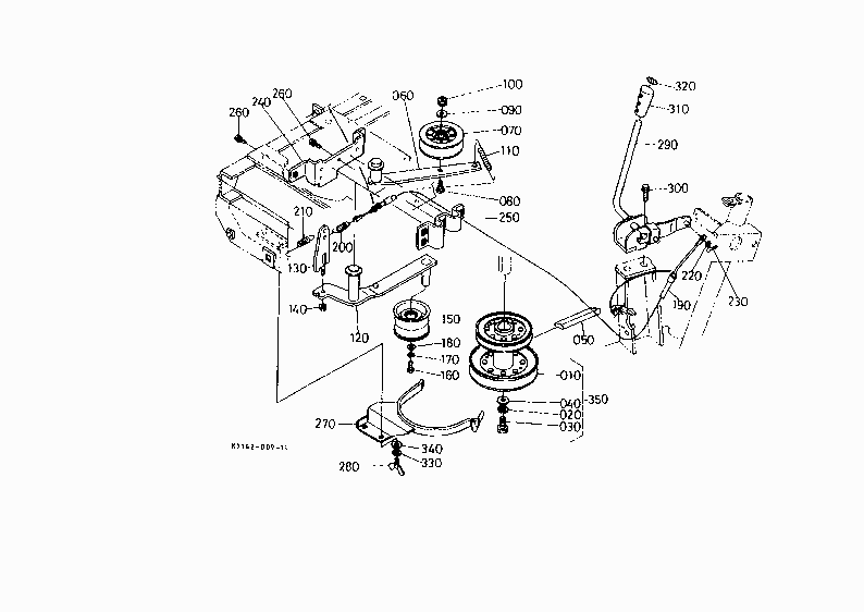 TENSION PULLEY/PTO LEVER