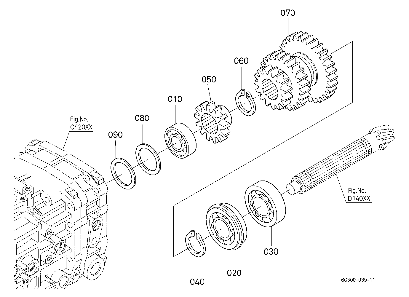 Bevel Gear Shaft/Range Gear