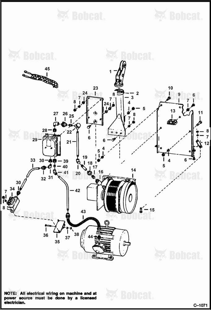 Main Frame Electrical Parts (For Machine Mounted Reel)