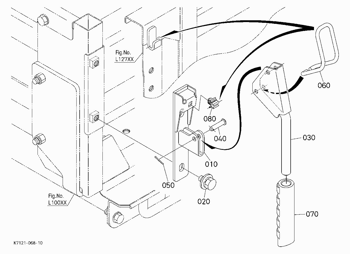 BOX GATE LOCK (FRONT LEFT) [BED LINER] [FSG]