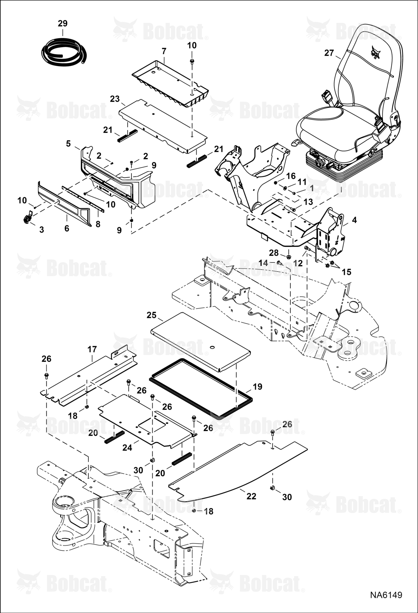 Operator Area & Seat (Floor)  ARWM11001 - ARWM11999, ASW311001 - ASW311999