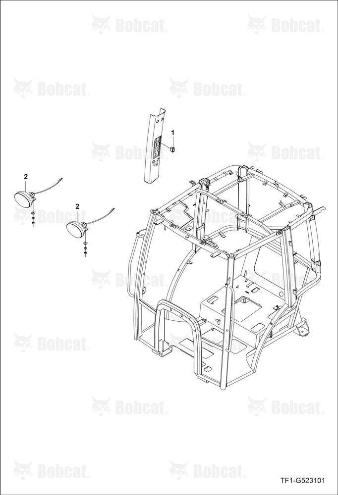 Front Working Lamp Group