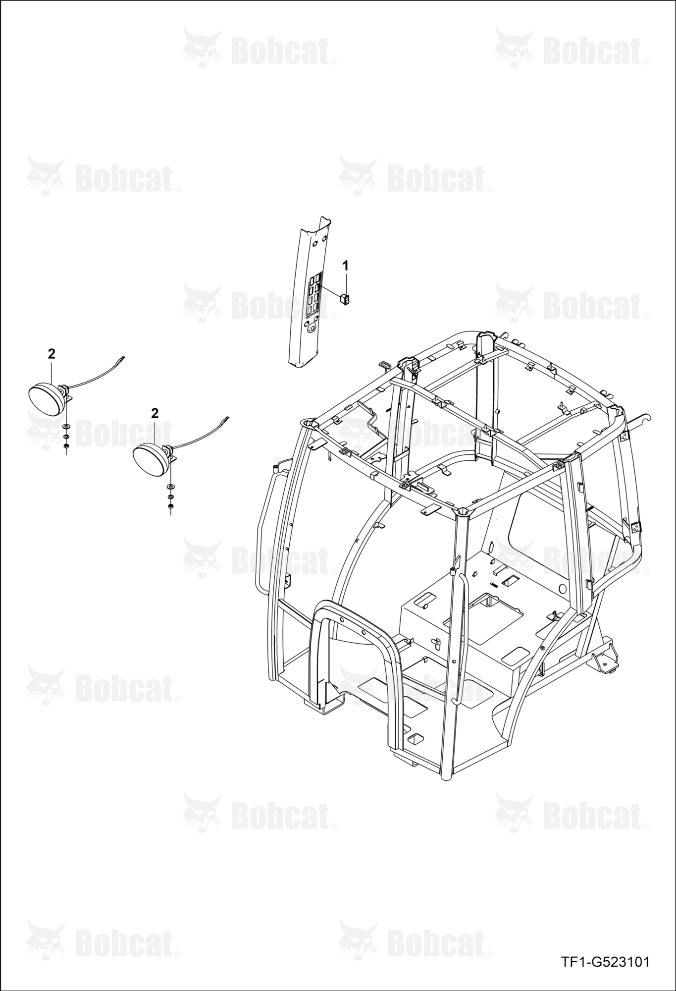 Front Working Lamp Group