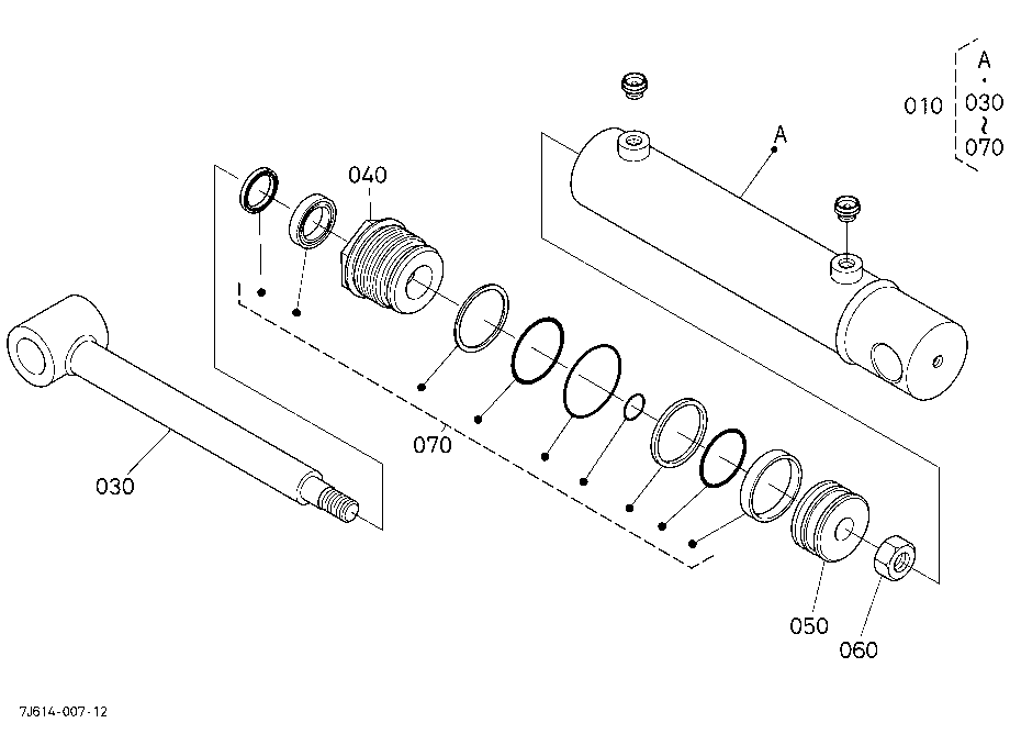 Cylinder (Bucket) [Component Parts]