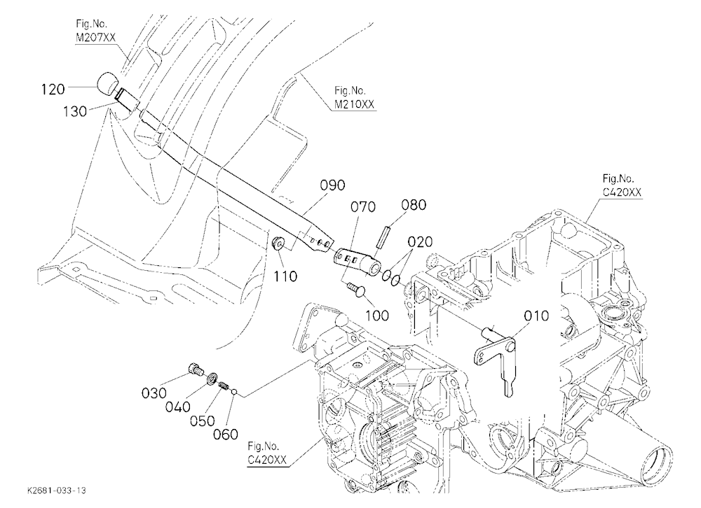 Front Wheel Drive Lever