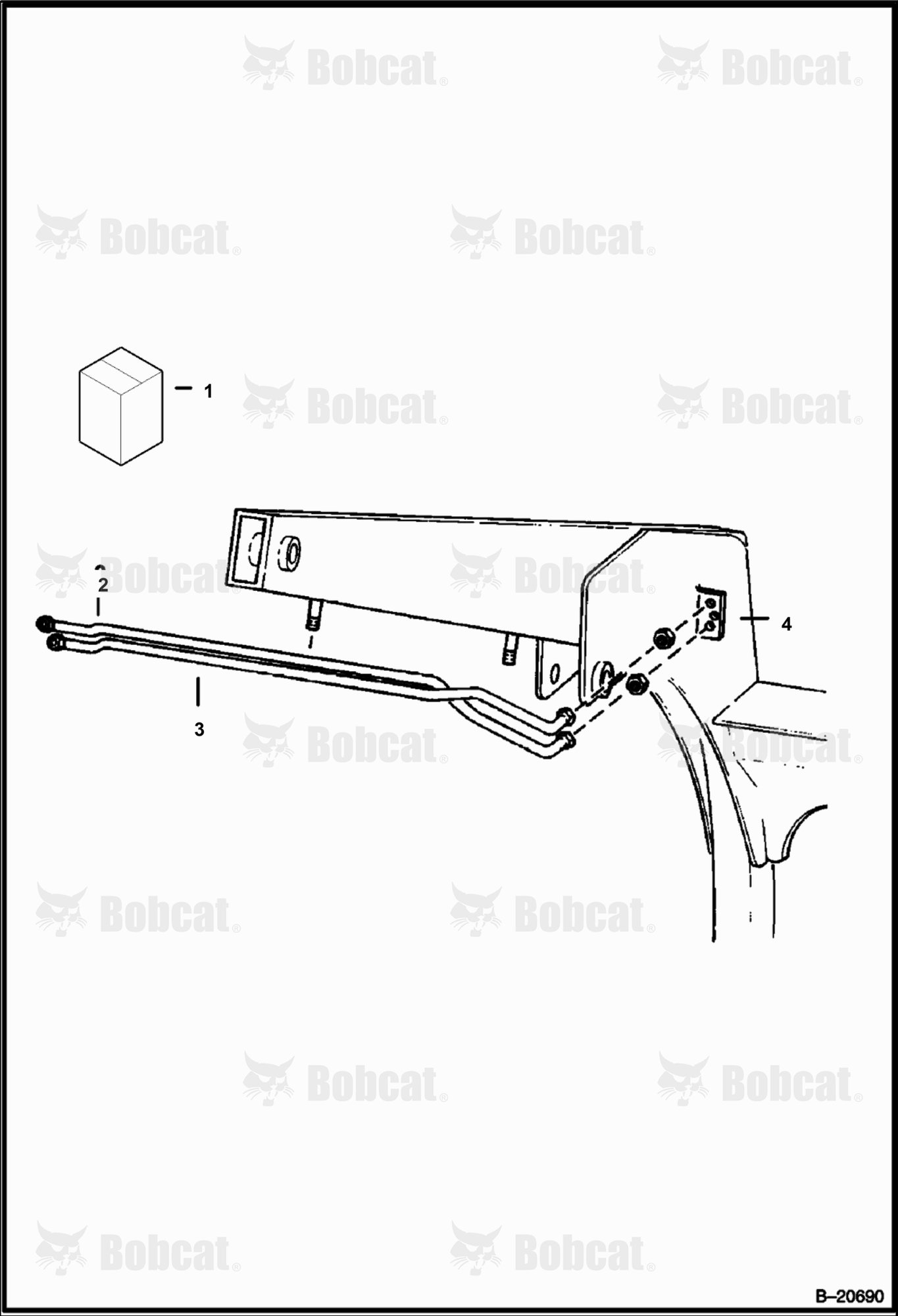 Auxiliary Hydraulic Kit (For Mounting 908B Backhoe)  499512999 & Below