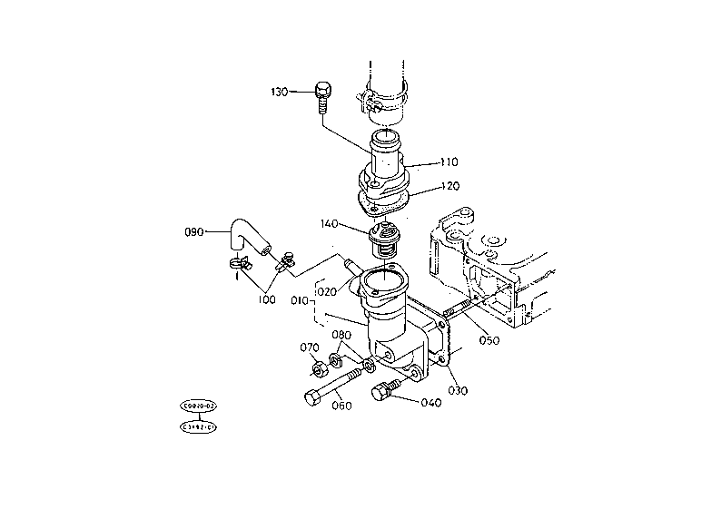 Water Flange And Thermostat