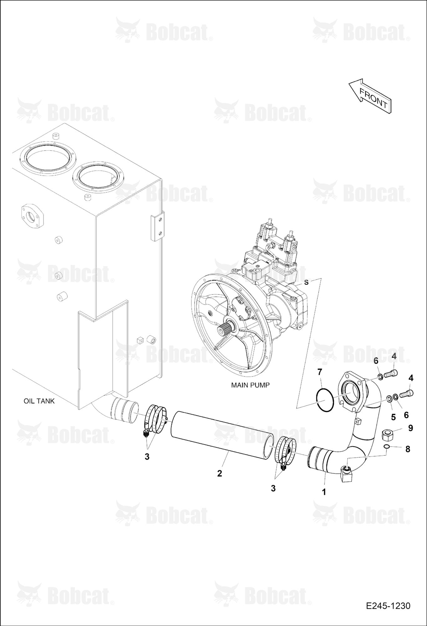 Oil Cooler Piping (One)