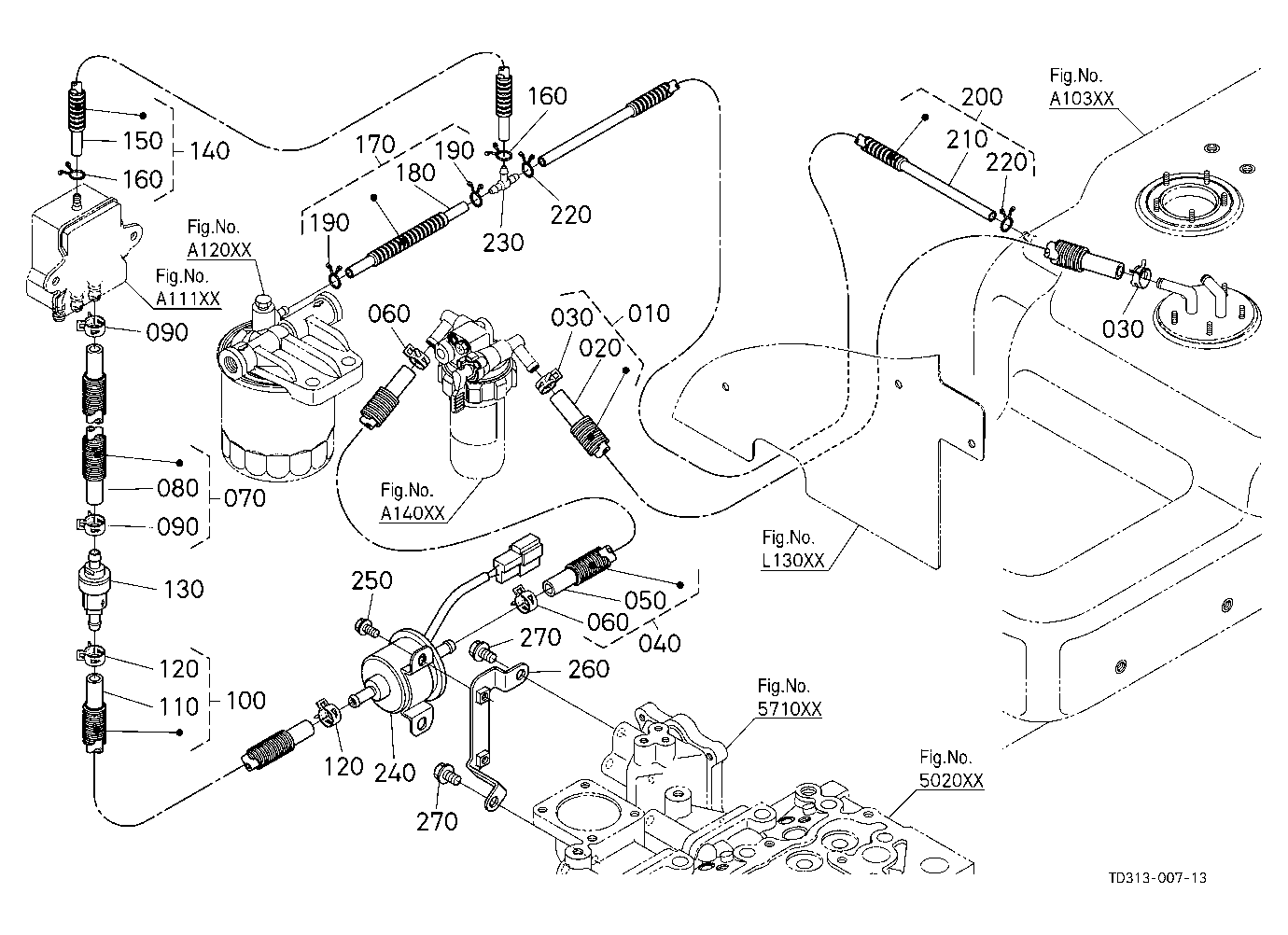 Fuel Pipe (Separator/Fuel Pump)