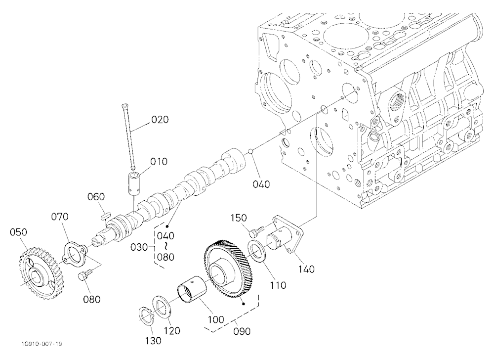 Camshaft And Idle Gear Shaft
