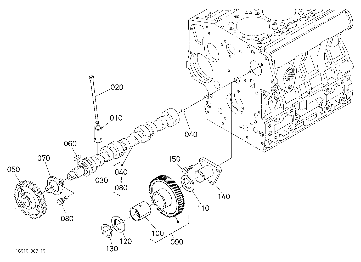 Camshaft And Idle Gear Shaft