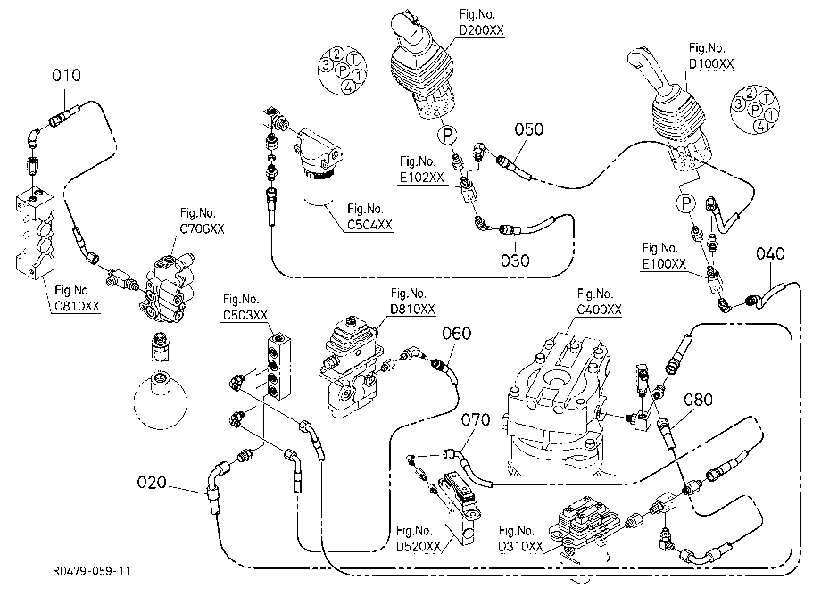 Oil Piping (Pilot P)