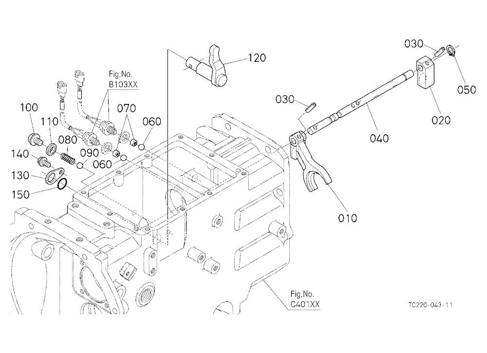 Pto Gear Shift Fork [Except Hst Type]