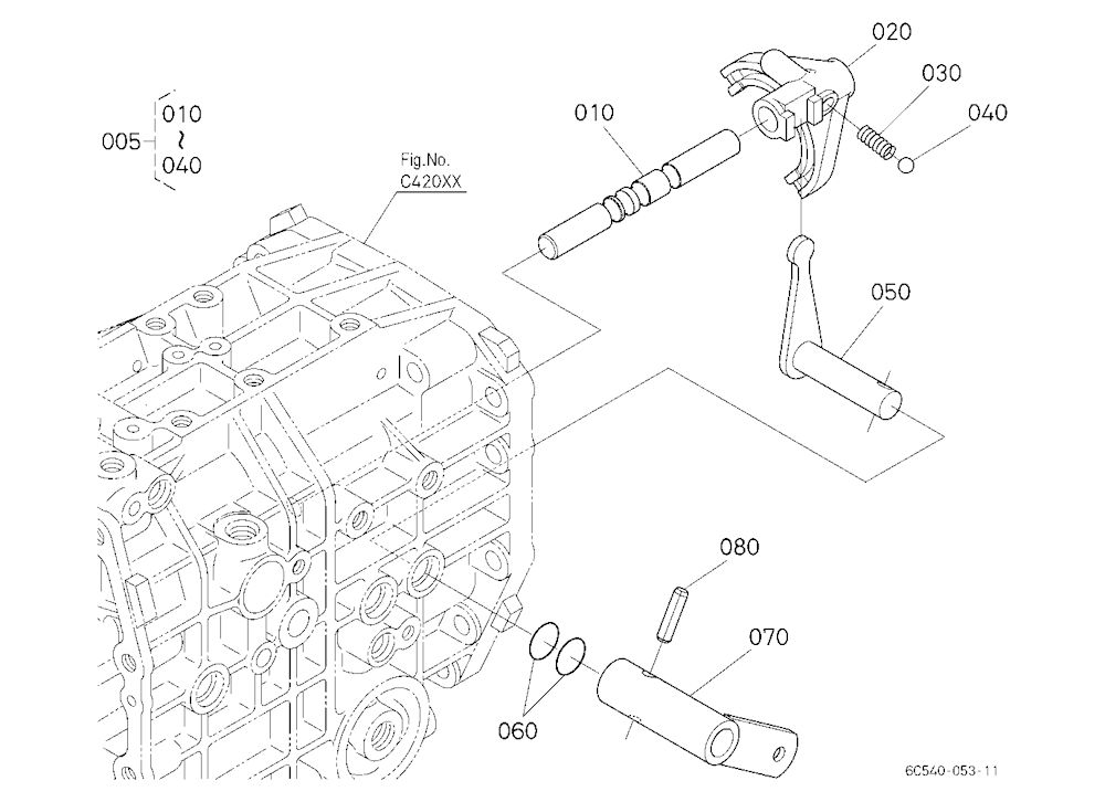 Range Gear Shift Fork