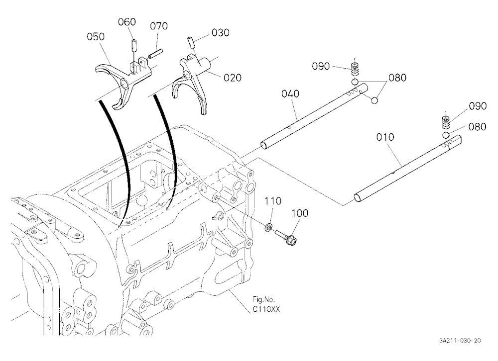 Main Gear Shift Fork [New Type]