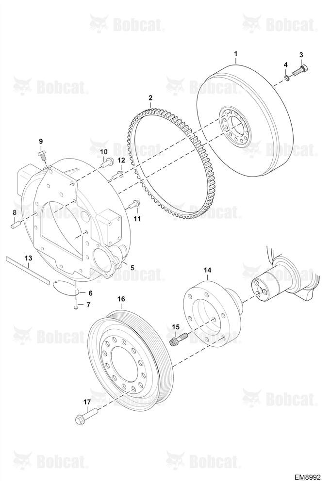 Flywheel & Drive Pulley