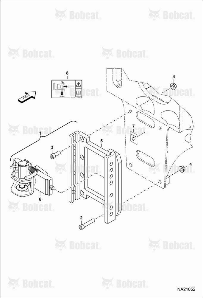 Rear Hitch (Adjustable) (Automatic Lock)