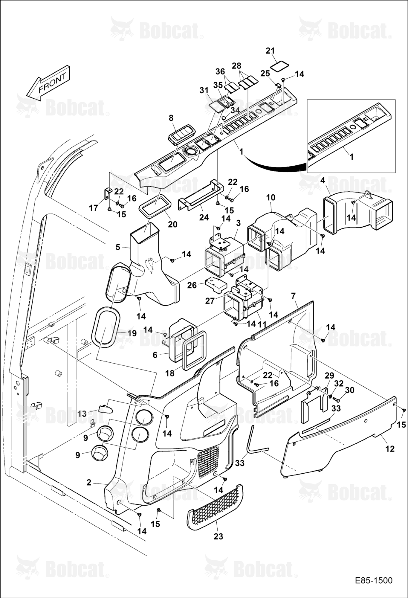 Air Conditioning (Side Cover & Ducts)