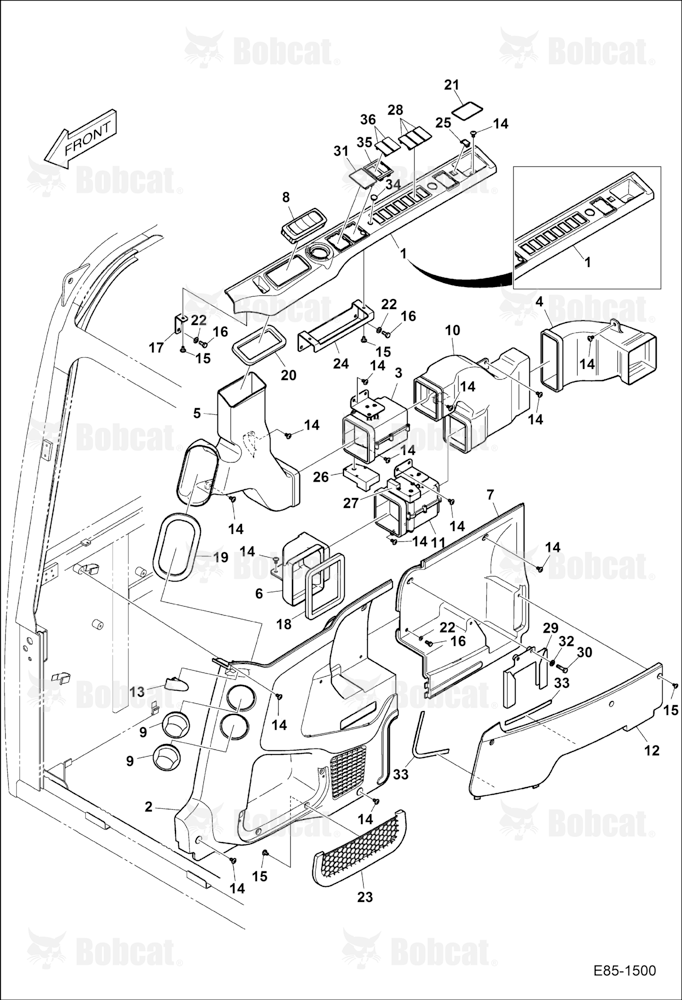 Air Conditioning (Side Cover & Ducts)