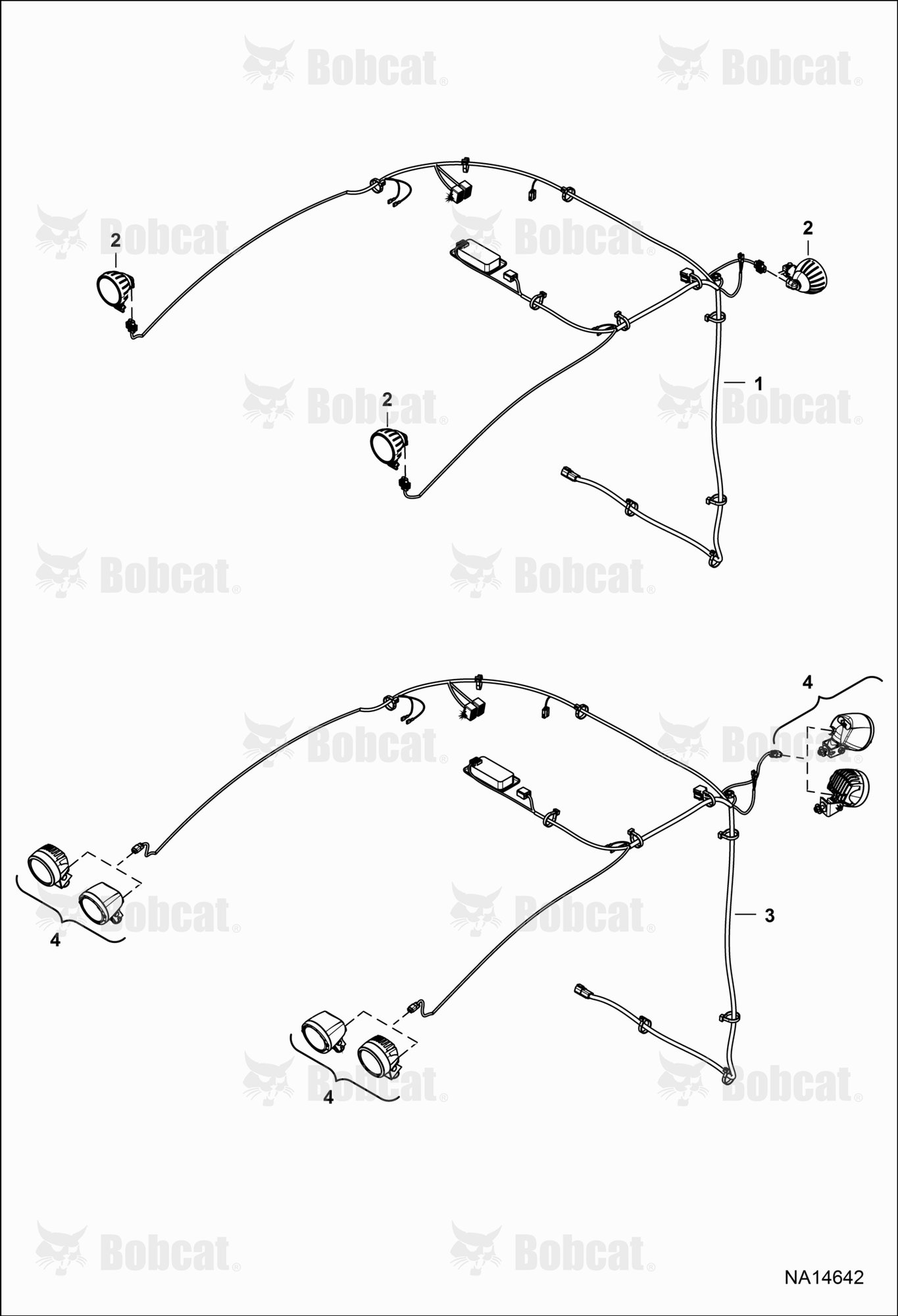 CAB Electrical Circuitry (Harnesses) (Upper Harness Identification)  B4C311001 - B4C316057