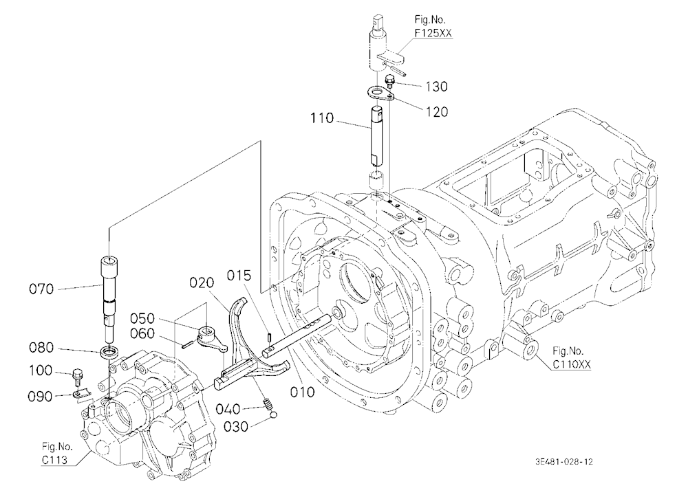 Shuttle Gear Shift Fork [Cab Type]